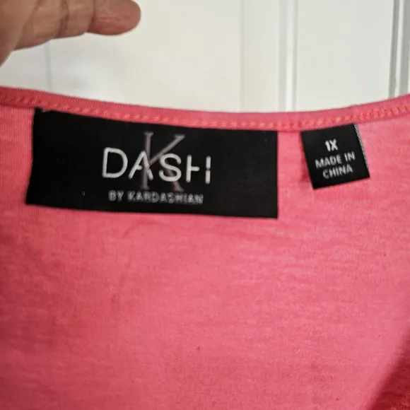 K DASH by Kardashian Pink Sleeveless Tank Top Relaxed Fit - Picture 6 of 7